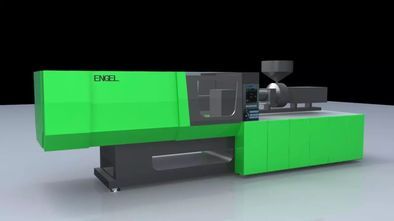 injection molding machine 3D model_0
