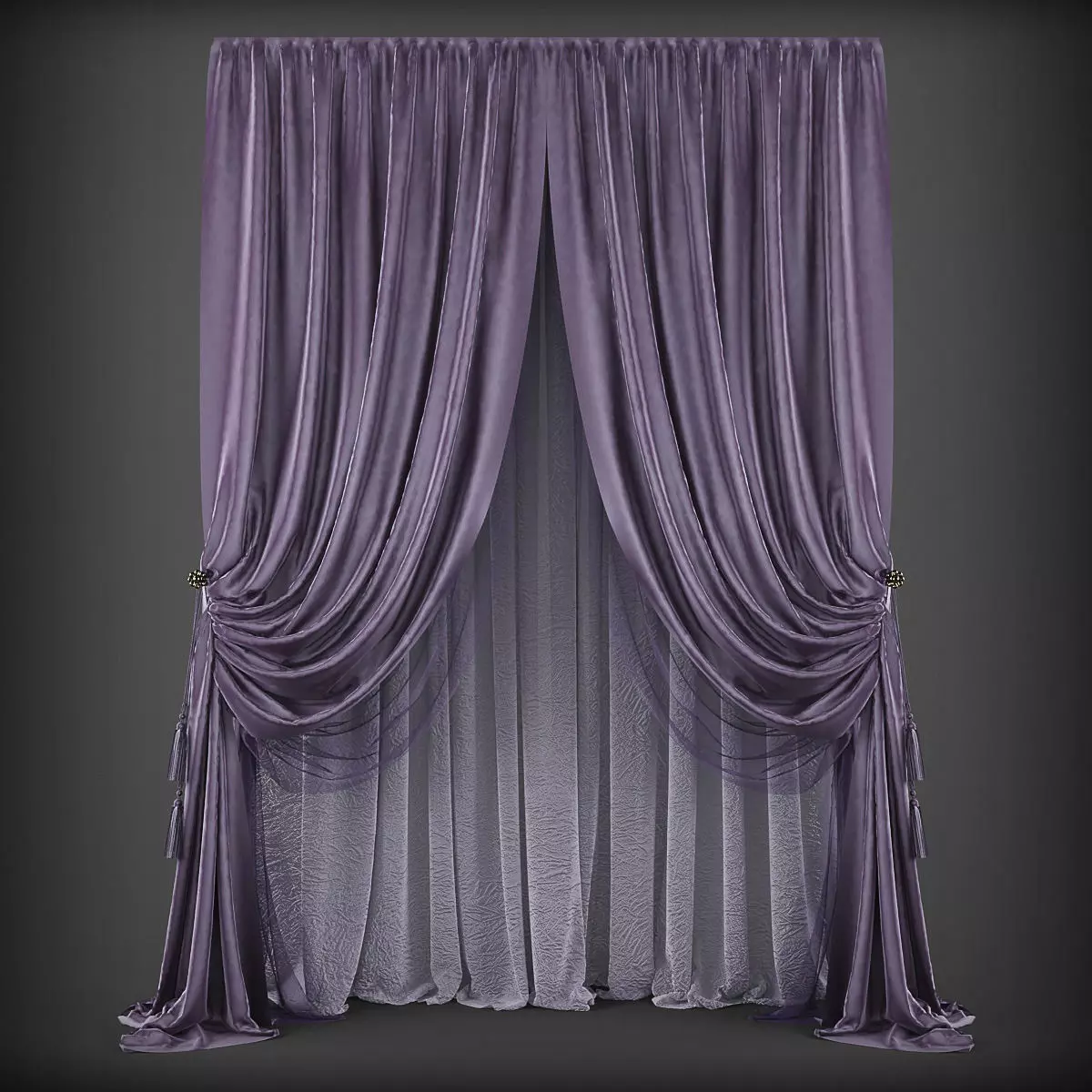 Curtain 3D model 117 3D model_0