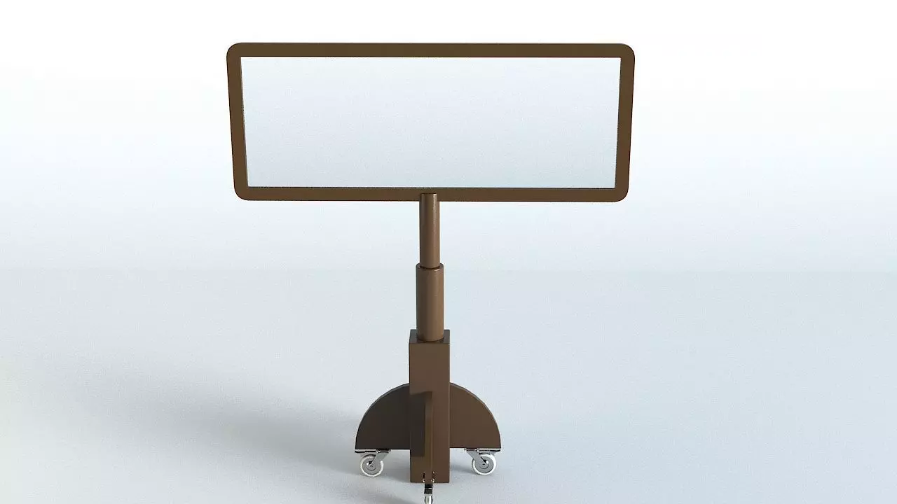 Ajustable Partition for Covid 19 3D model_0