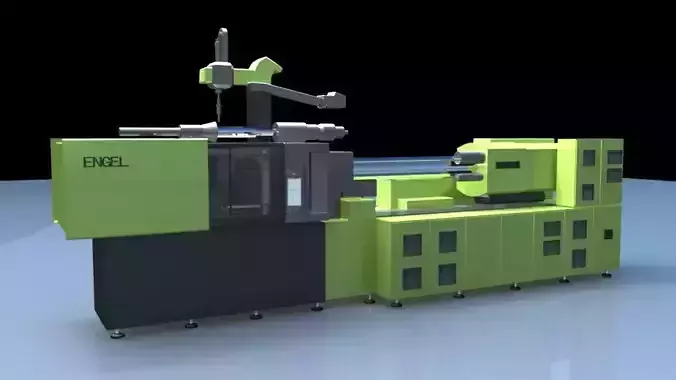 injection molding machine 3D model