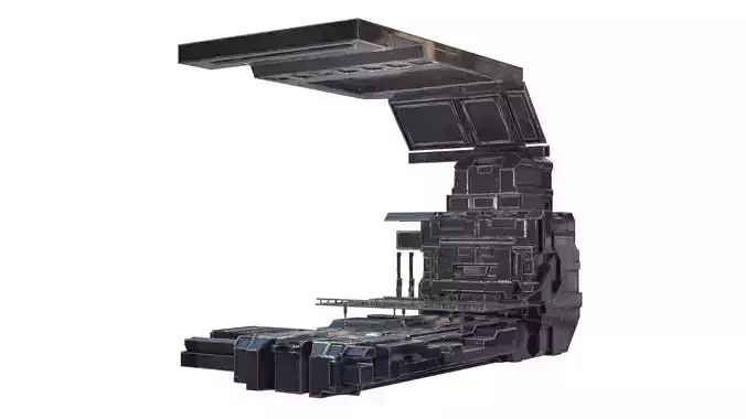 Sci-fi Corridor Futuristic Interior