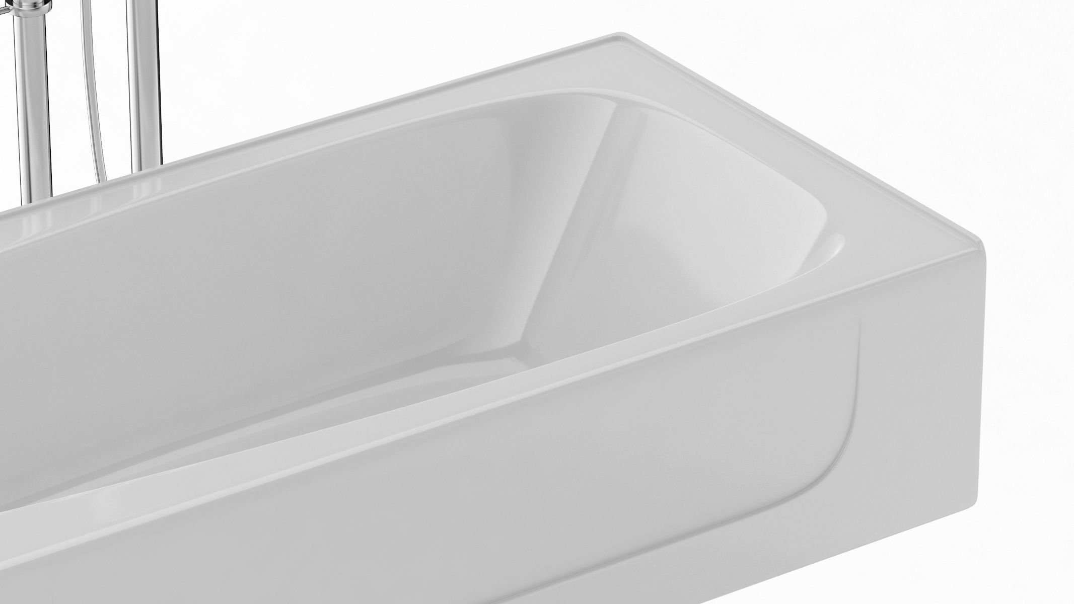 Enameled Cast Iron Bathtub 3D model_9