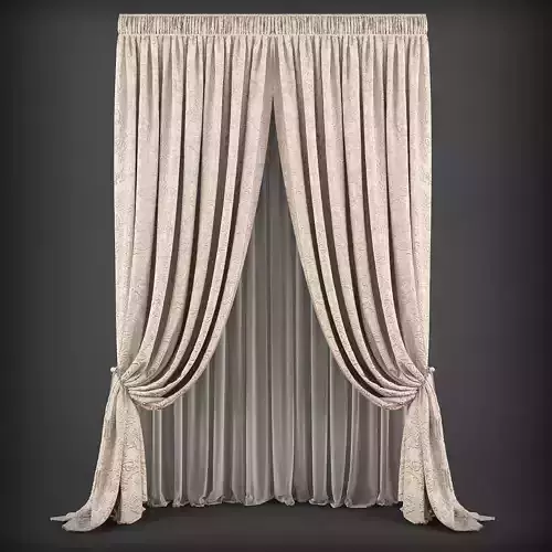 Curtain 3D model 123