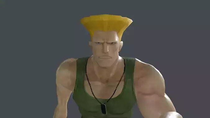 GUIL-004 Running Animation Low-poly 3D model