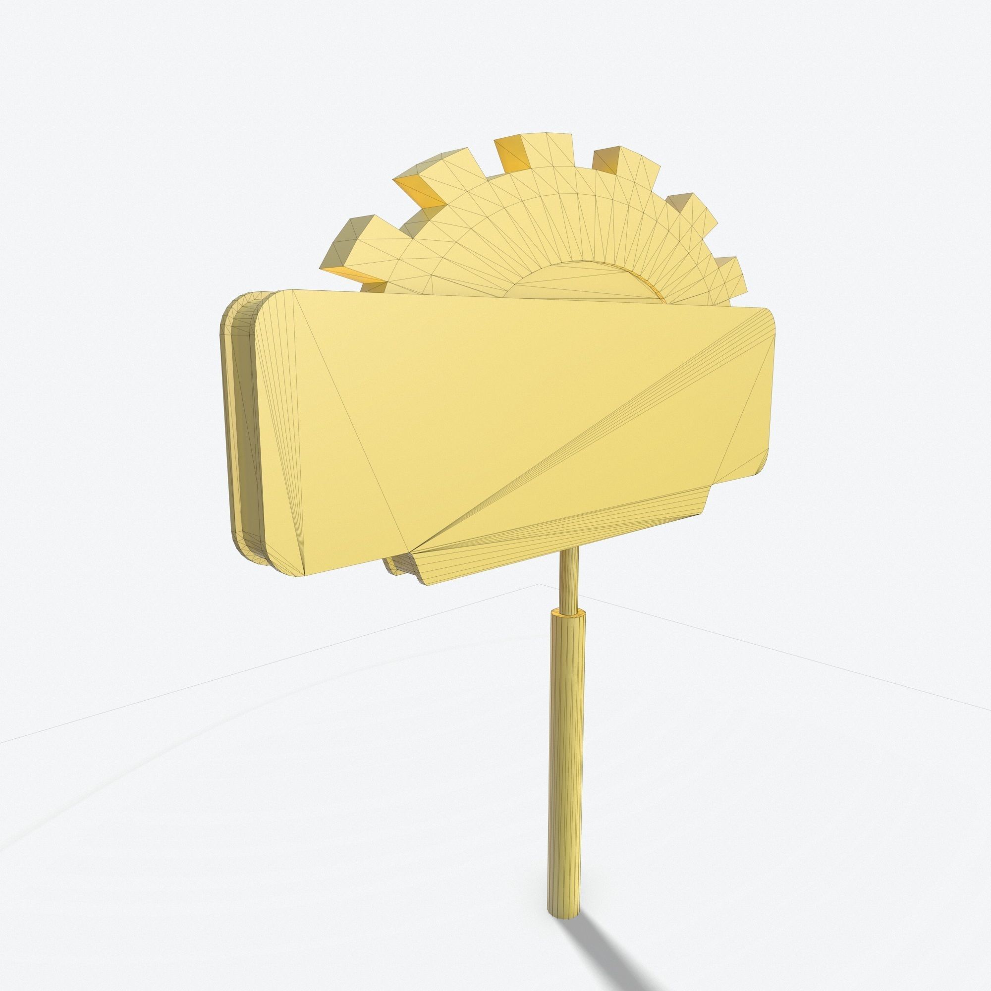 Motorway Motel Sign PBR 1 Low-poly 3D model_11