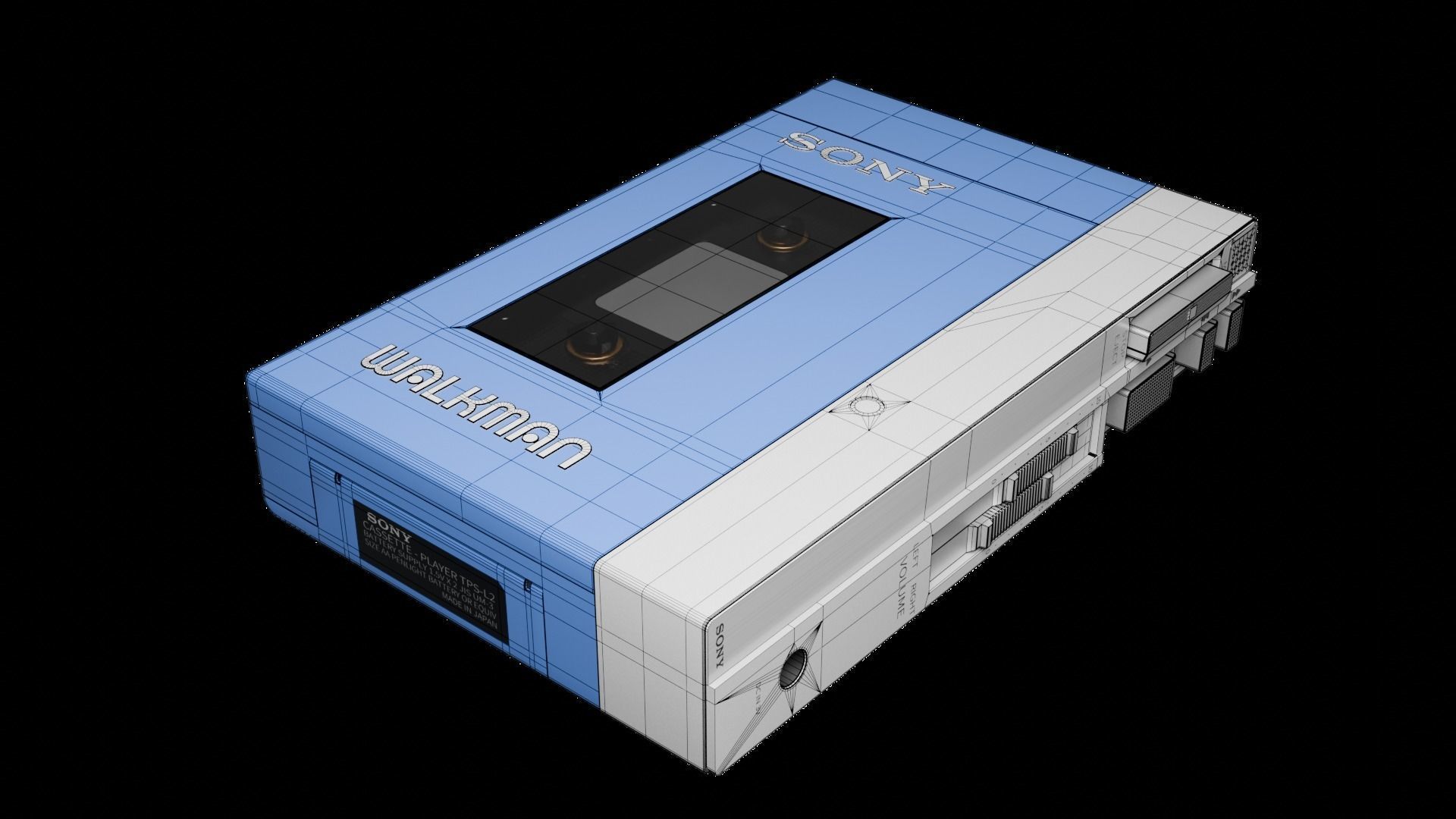 Sony Walkman TPS L2 Free 3D model_7