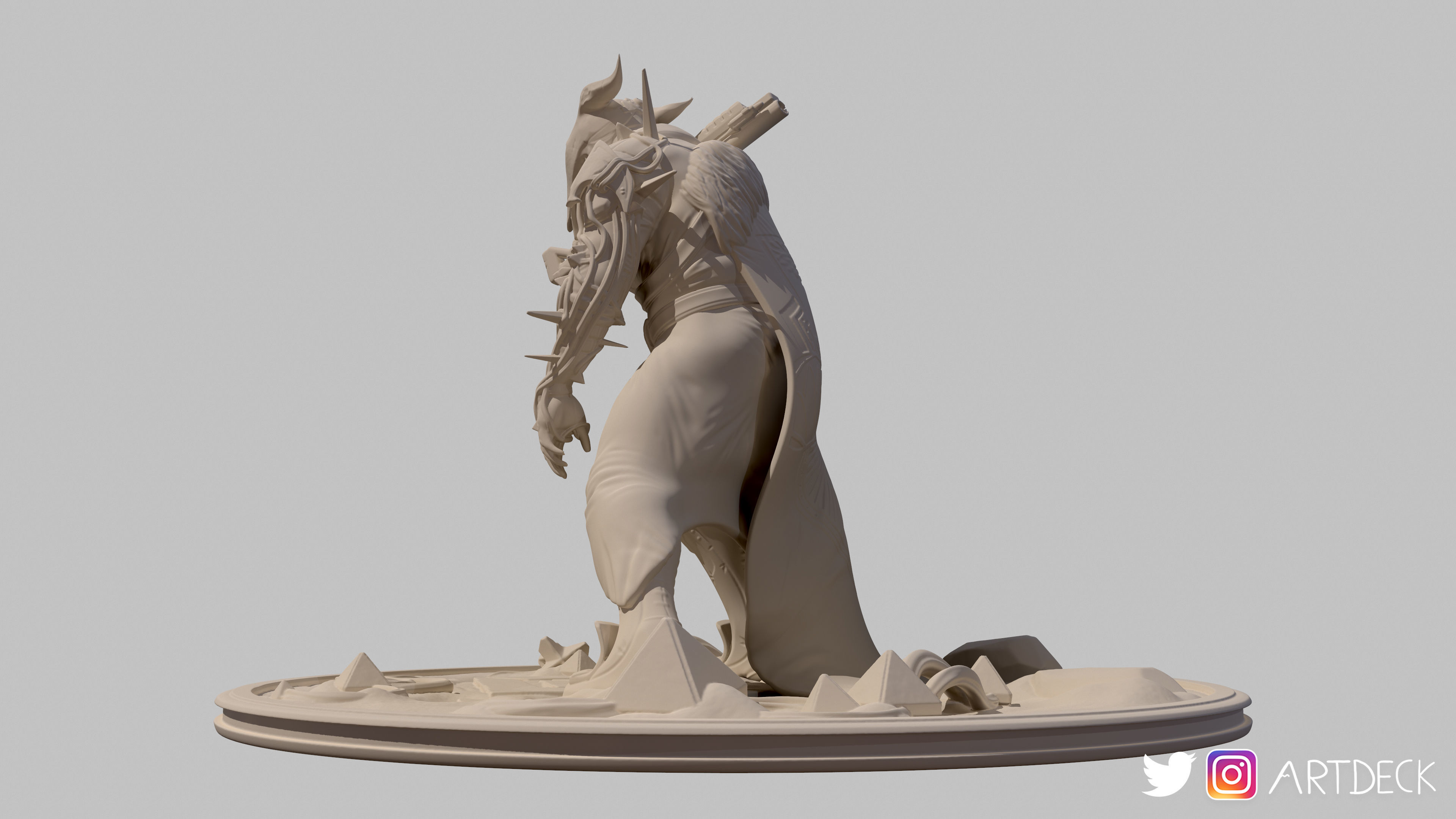 The Fall of Felwinter Figurine Free 3D print model_4