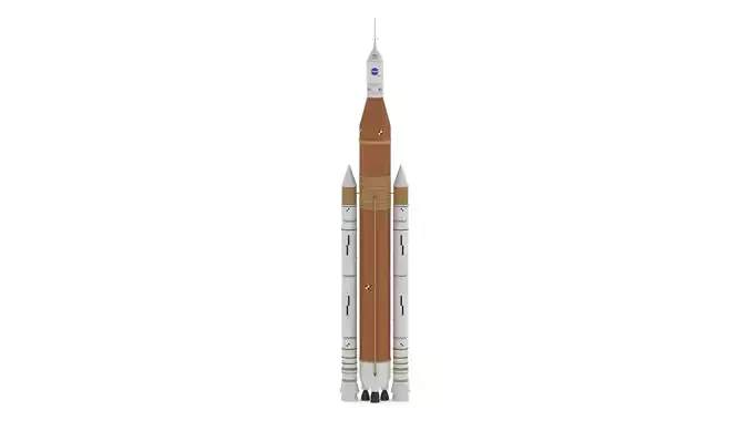 SLS Block 1 Rocket 3D model