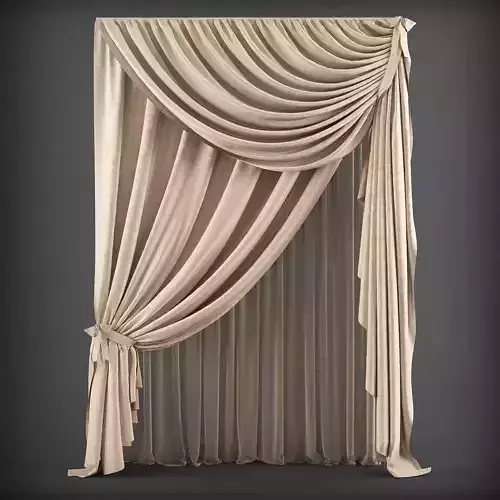 Curtain 3D model 130