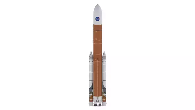 SLS Block 1B Cargo Rocket  3D model