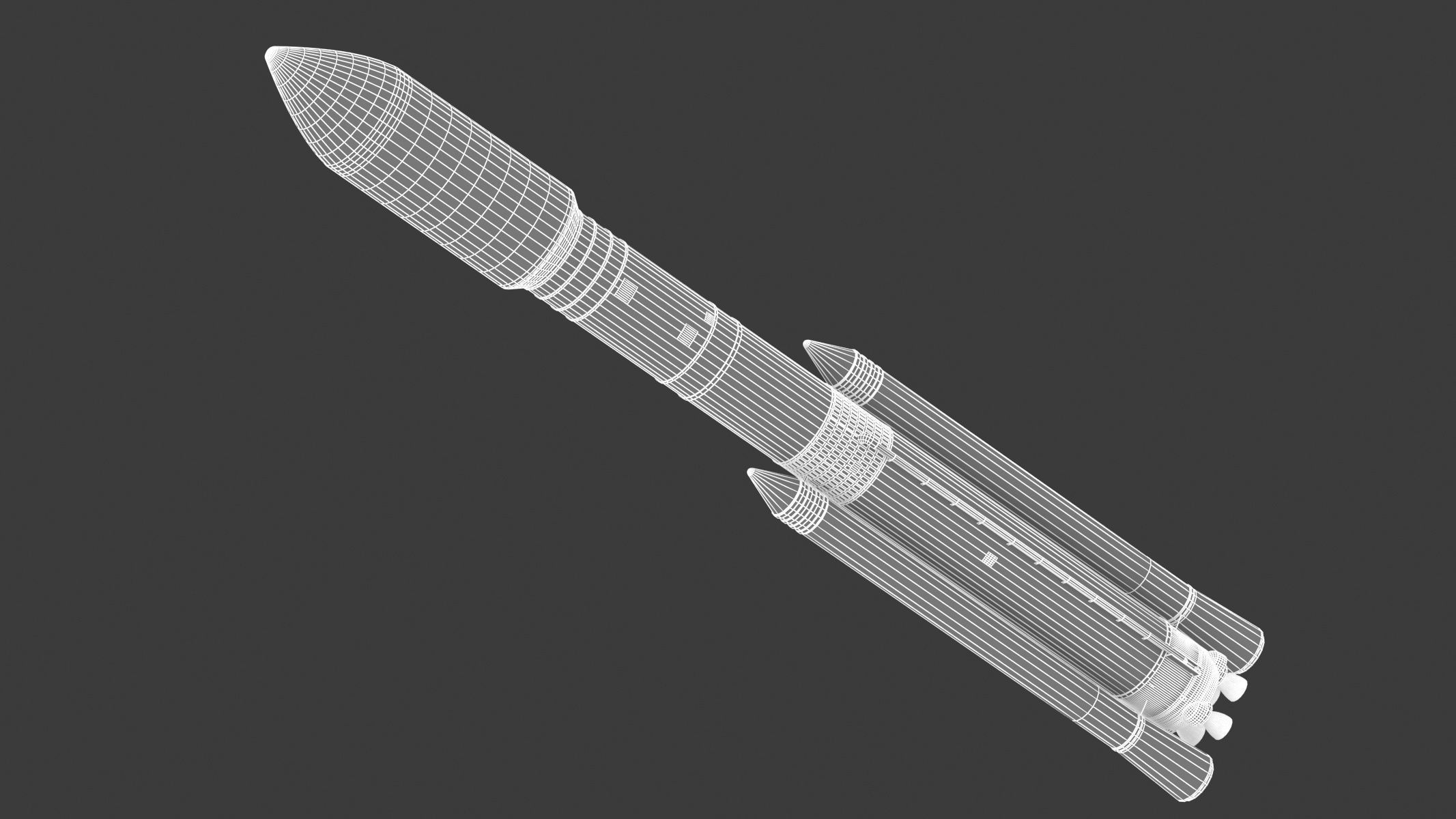 SLS Block 2 Cargo Rocket 3D model_14