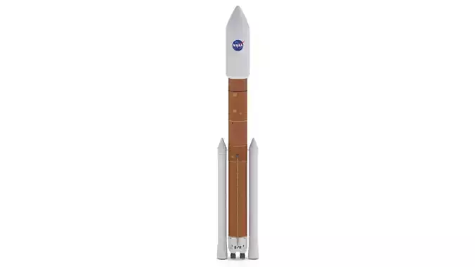 SLS Block 2 Cargo Rocket 3D model