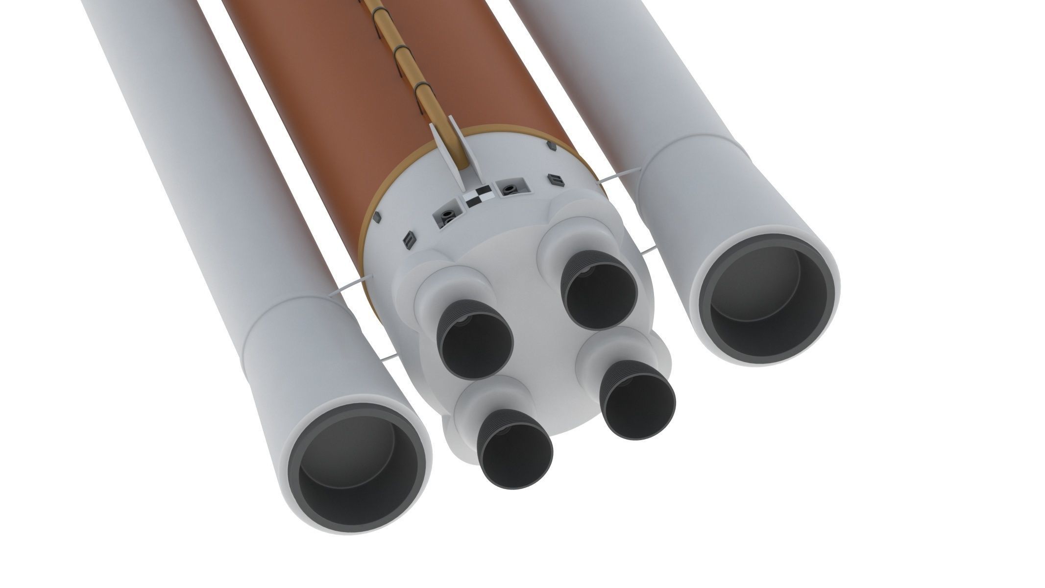 SLS Block 2 Cargo Rocket 3D model_6