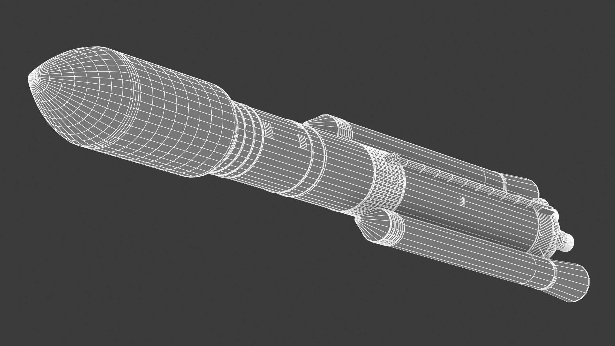 SLS Block 2 Cargo Rocket 3D model_12