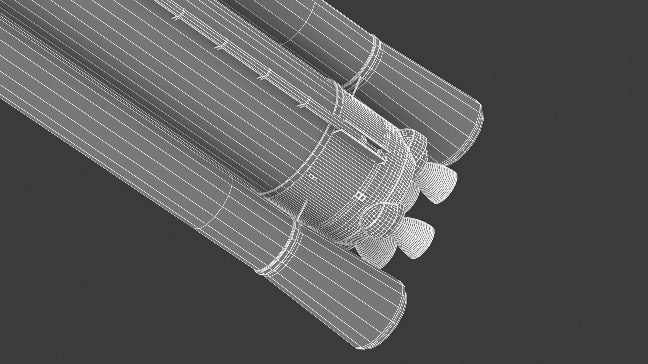 SLS Block 2 Cargo Rocket 3D model_15