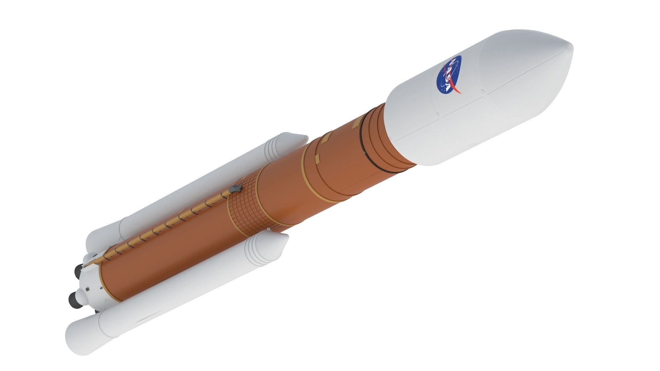 SLS Block 2 Cargo Rocket 3D model_4