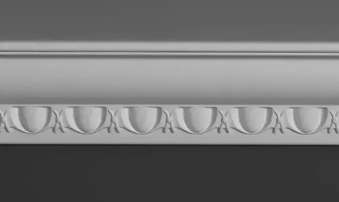 Simple Cornice Moulding 3D model