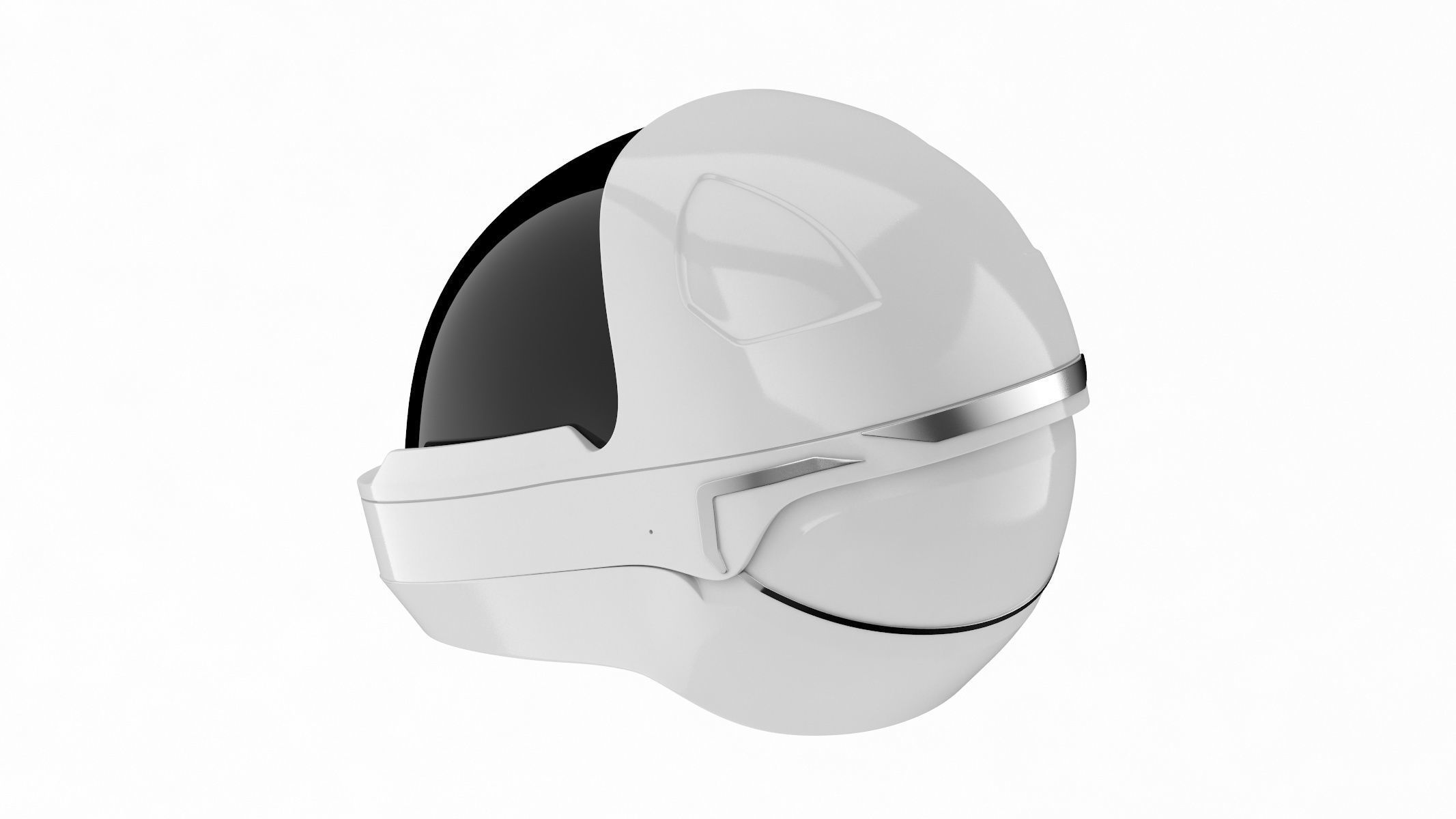 Starman Helmet 3D model_2