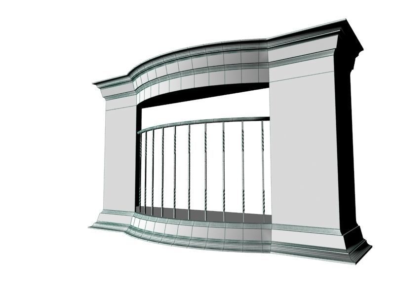 Fireplace 05 3D model_10