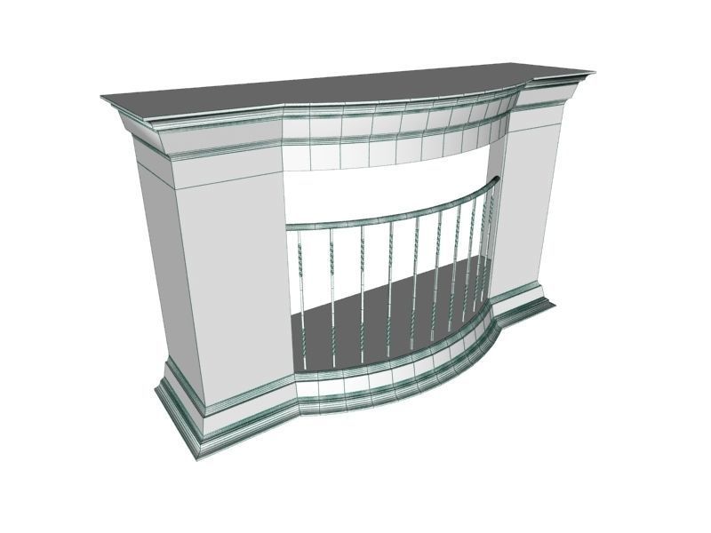 Fireplace 05 3D model_9