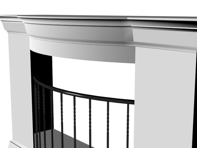 Fireplace 05 3D model_5