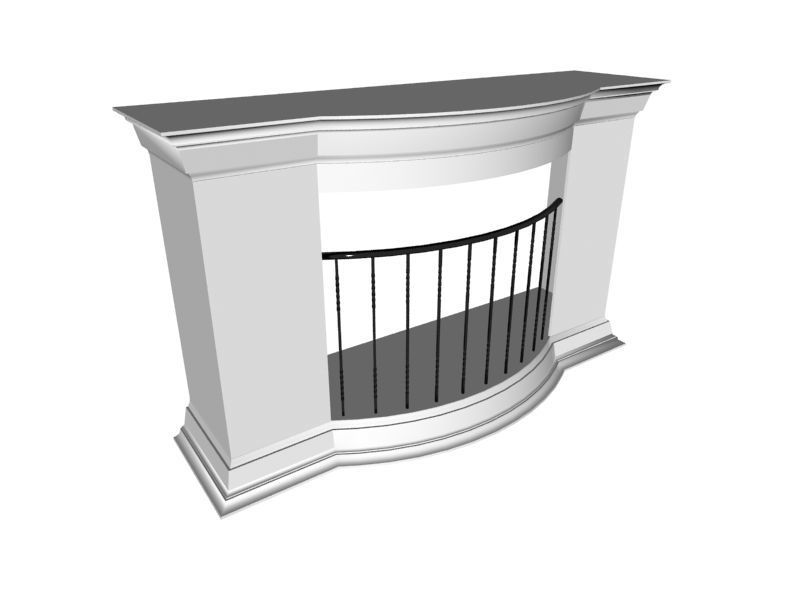 Fireplace 05 3D model_1