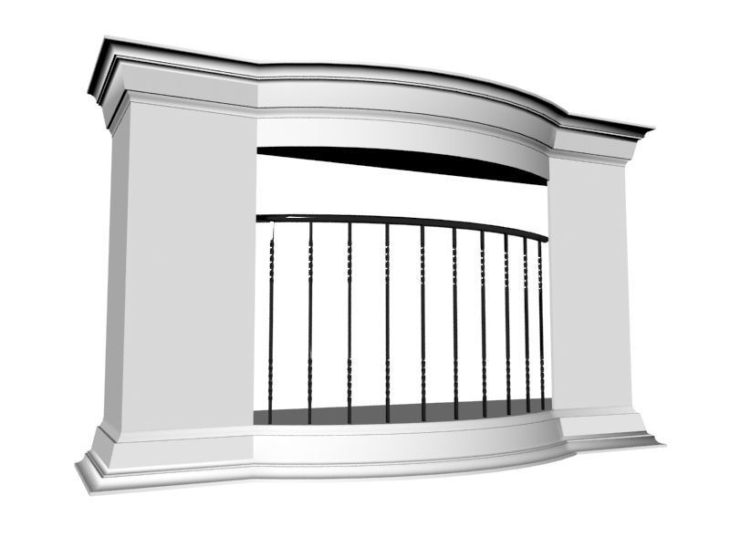 Fireplace 05 3D model_3