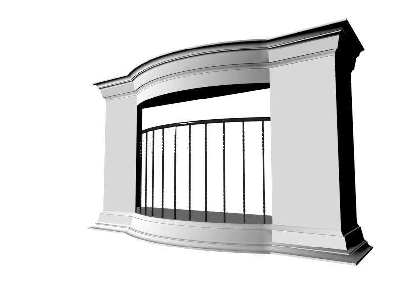 Fireplace 05 3D model_2