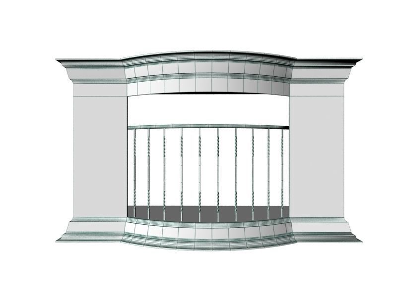 Fireplace 05 3D model_8