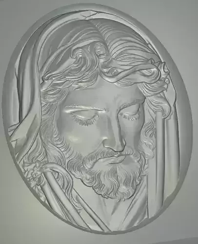 Jesus Bas Relief 3D model