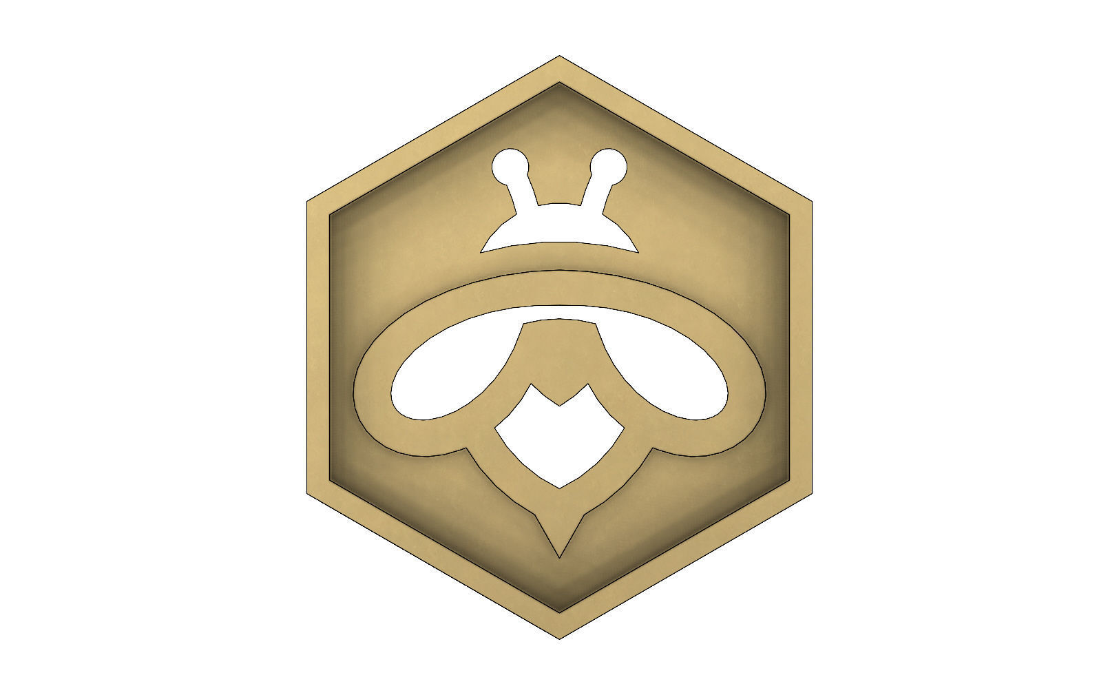 Beehive motif relief 3D print model_6