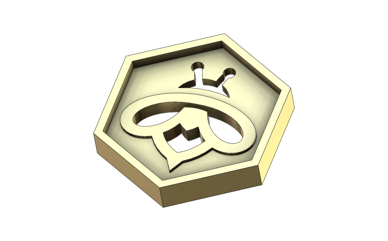 Beehive motif relief 3D print model_8