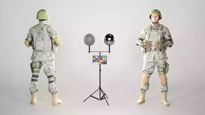 Fully equipped American soldier 139