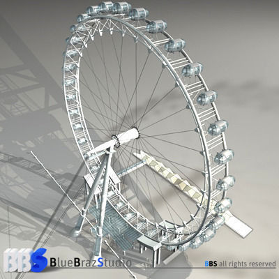 london eye 3D model_5
