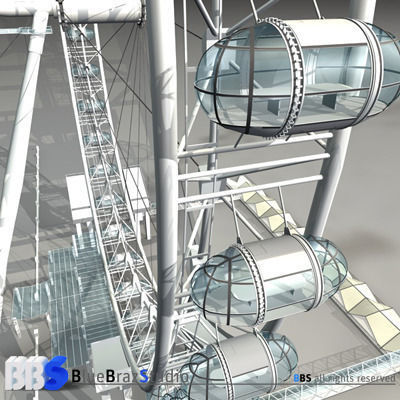 london eye 3D model_2