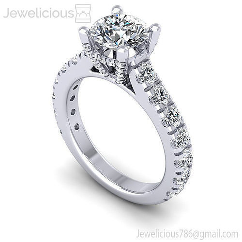 Jewelicious-2269-Ring round diamond engagement ring gold