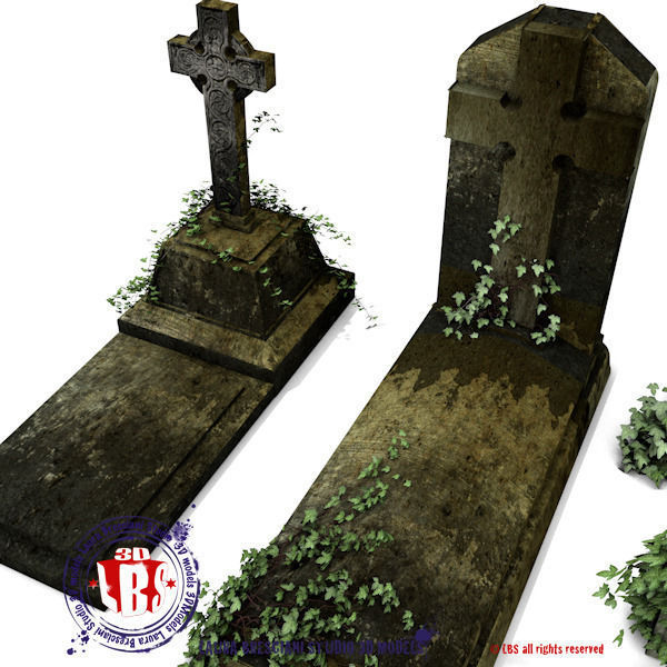 graveyard gate 3D model_5