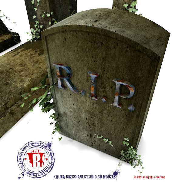 graveyard gate 3D model_4