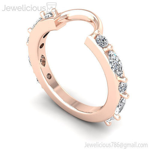 Jewelicious-2248-Ring rose gold eternity ring with diamonds