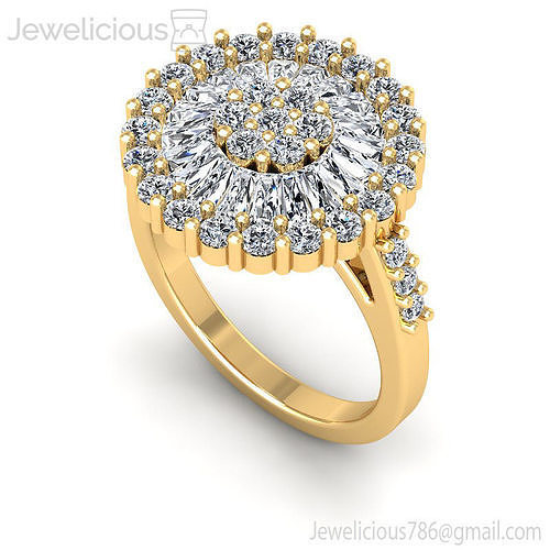 Jewelicious-2231-Ring rose gold diamond halo ring