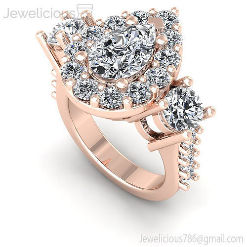 Jewelicious-2222-Ring pear shaped diamond engagement ring
