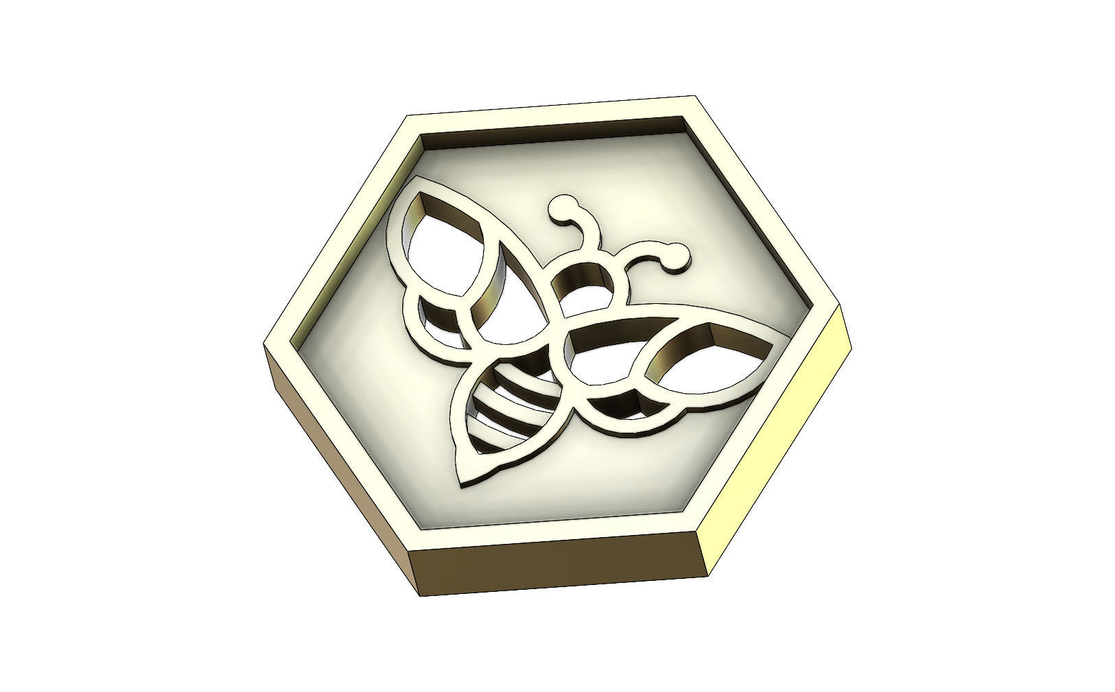 Beehive motif panel for 3dprinting  3D print model_8