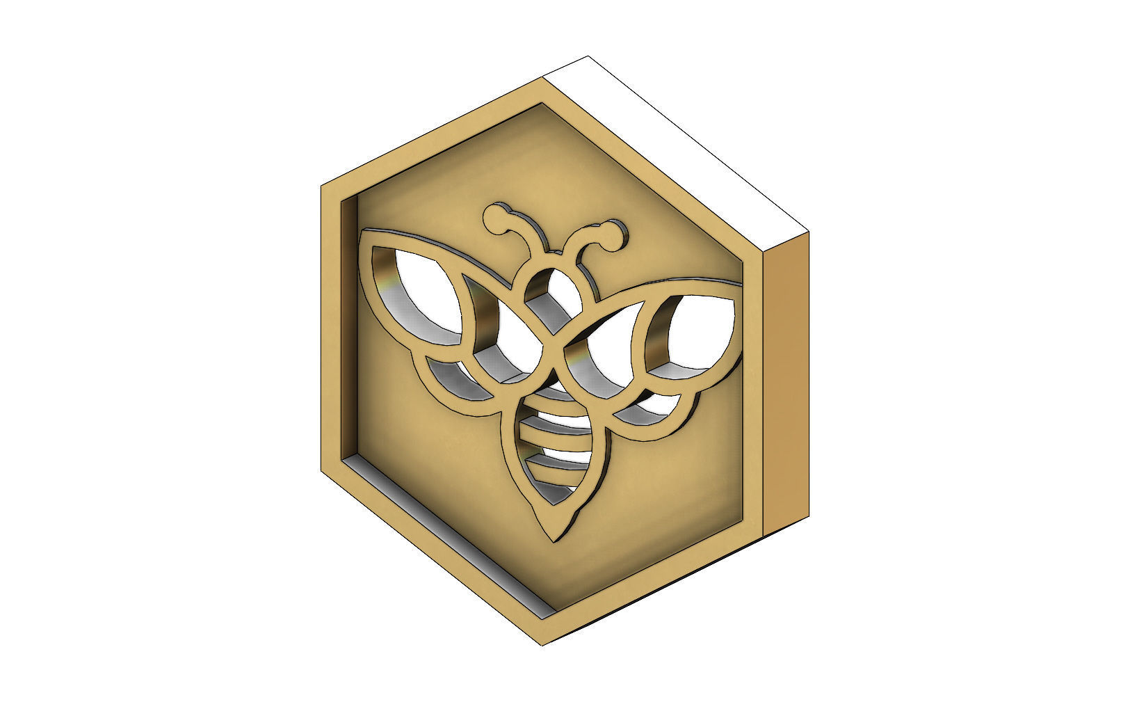 Beehive motif panel for 3dprinting  3D print model_7