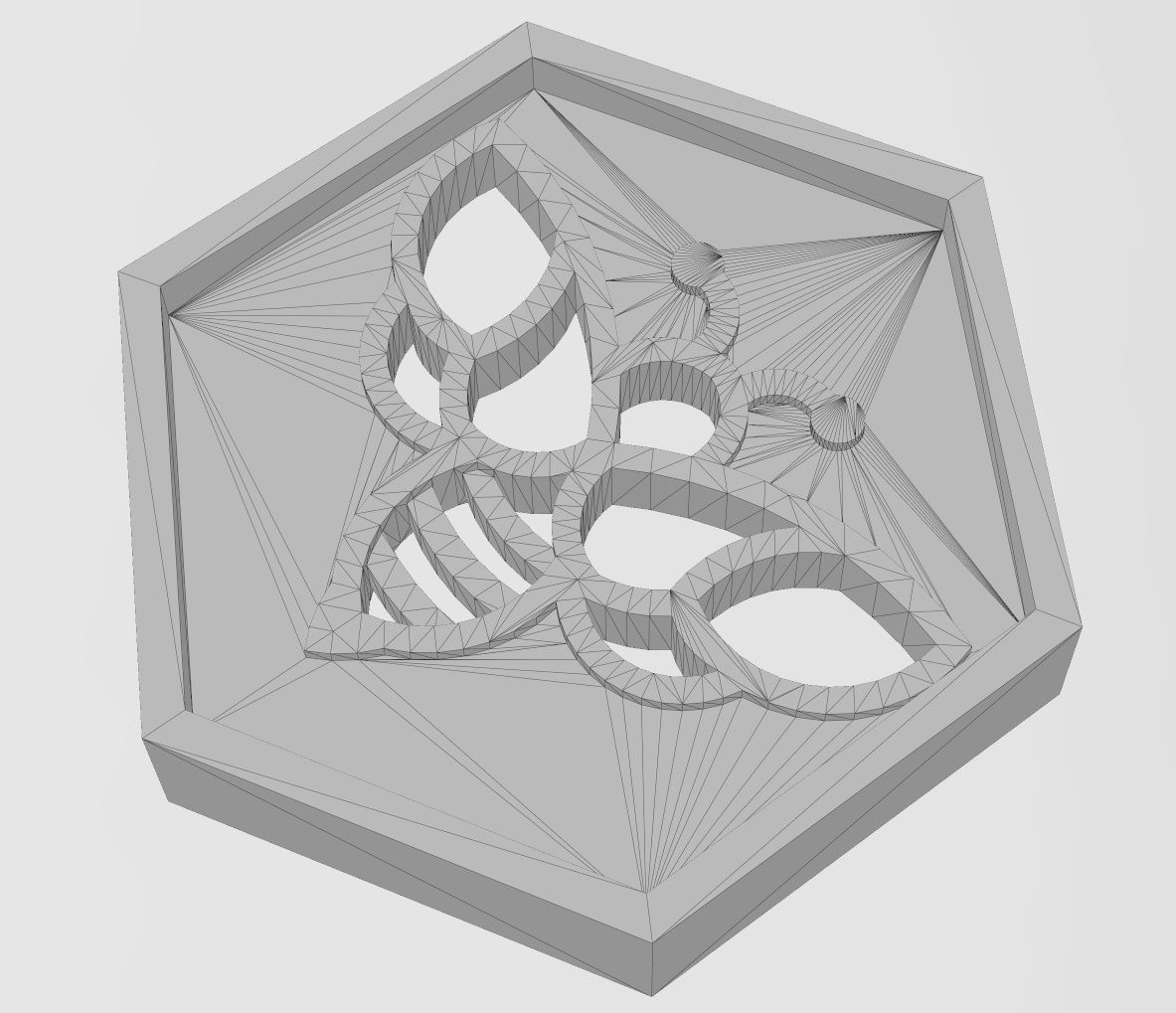 Beehive motif panel for 3dprinting  3D print model_10