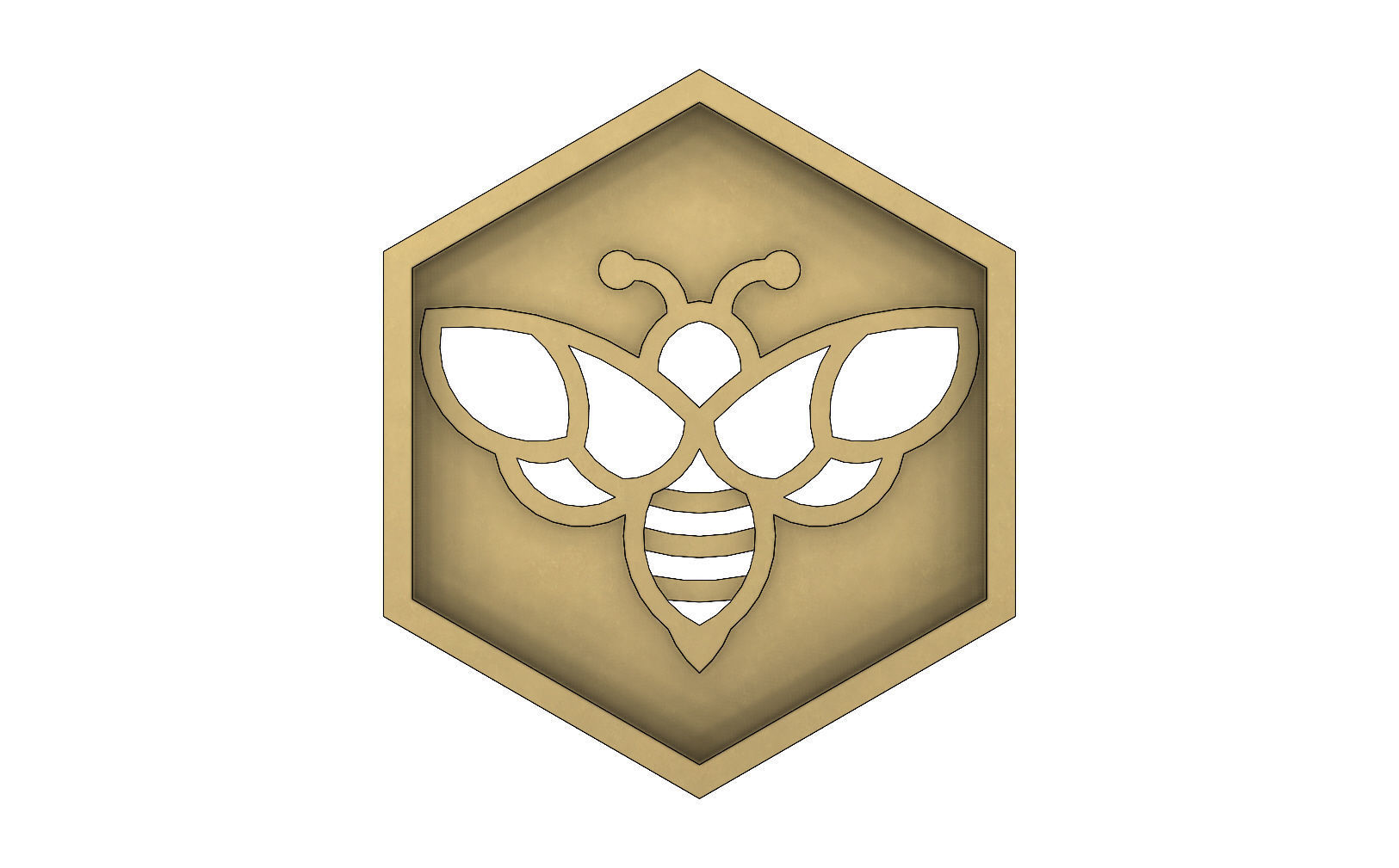 Beehive motif panel for 3dprinting  3D print model_6