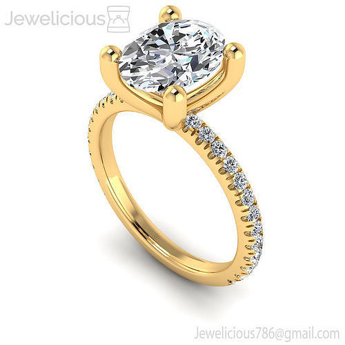 Jewelicious-2168-Ring oval cut diamond engagement ring in gold