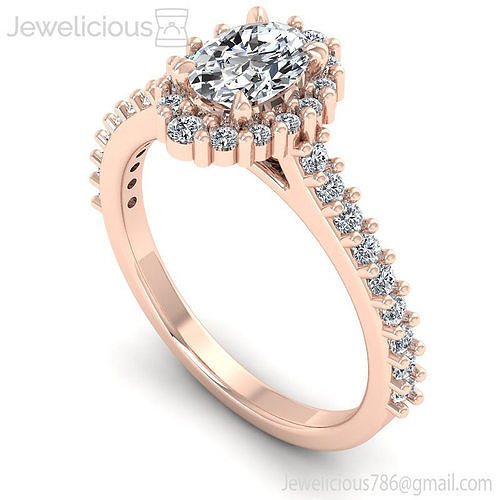 Jewelicious-2164-Ring oval diamond halo engagement ring in rose gold
