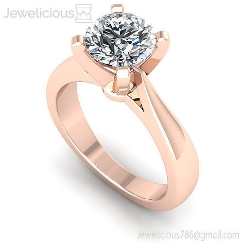 Jewelicious-2133-Ring diamond engagement ring in rose gold