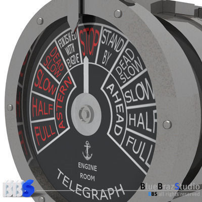 Engine order telegraph 3D model_4