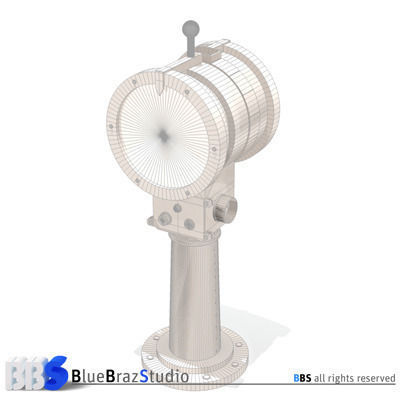 Engine order telegraph 3D model_5